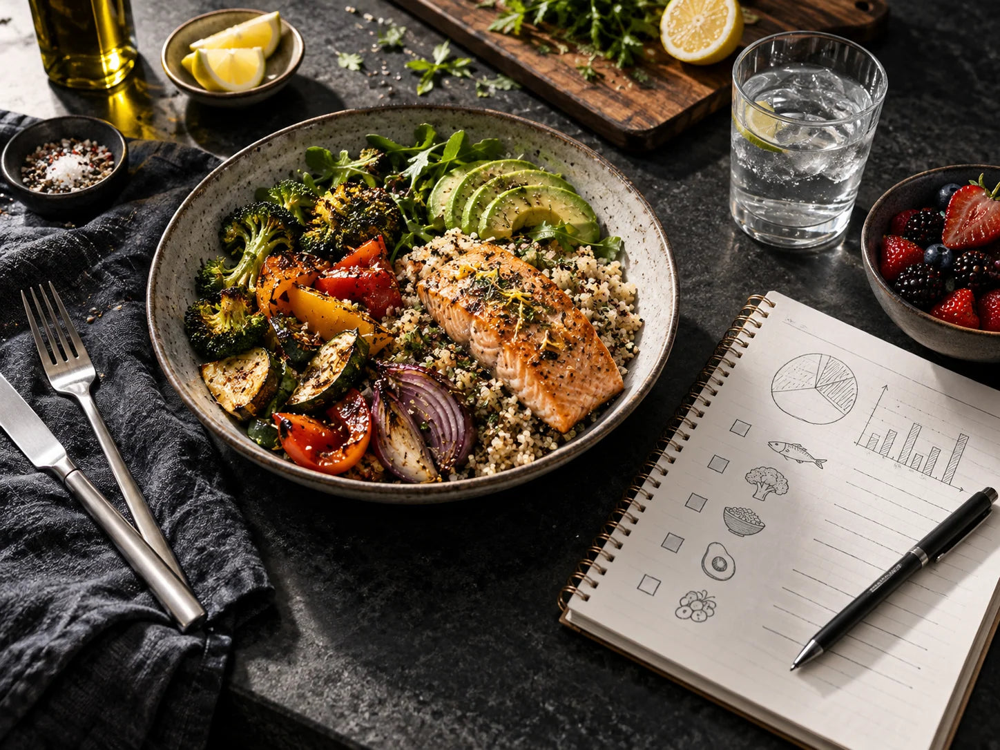 Balanced meal and practical nutrition planning notes